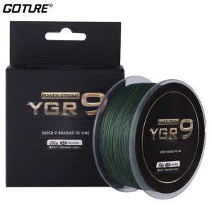 Accessories Goture 9 Strands Braided Fishing Line 150m Super Strong 29lb76lb Multifilame Pe Line Carp Fishing Cord for Freshwater Saltwater