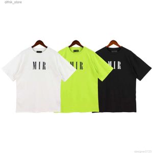 MENS POLOS 2023SUMMER NEW DESIGNER MENS TSHIRT PRINT Fashion Mens Amari Cotton Casual Womens Amri Tshirt Short Slve Luxury Hip Hop Strt Apparel Luxu Y240420 Y6LS