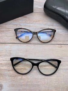 Designer Sunglasses Xiaoxiang Glasses Frame Female Fashion Internet Celebrity Black Board Cat Eye Plain Blue Light Frame Can Be Matched with Myopia Ch3393