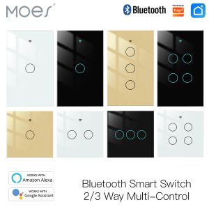 Controllo Bluetooth Smart Light Switch 2/3 Way Muilticontrol Associazione Bluetooth SigMesh Tuya Smart Life App Alexa Google 1/2/3/4 Gang