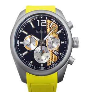 Mens Quartz Kronograf Pil Kauçuk Bilezik Mizaç Trendi Moda VK Çok Fonksiyon Sporları 500 Menes Watches 43mm5477726