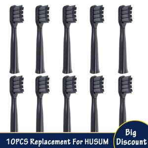 Heads 10pcs/set replasman için husum fırçası akıllı elektrikli diş fırçası pembesi, temiz beyazlatma yumuşak duPont kafaları diş fırçası değiştirin