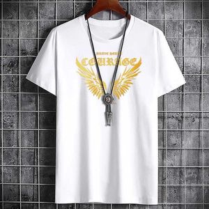 Men's T-Shirts T Shirt for Men Shirts Graphic T Crossfit Harajuku Fashion High Quality Large Men T-shirt Printed Tshirt Clothing Golden Wings Y240420