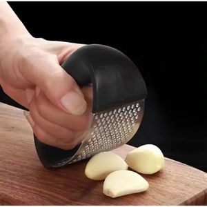 2024 Stainless Steel Garlic Press Crusher Manual Garlic Mincer Chopping Garlic Tool Fruit Vegetable Tools Kitchen Accessories Gadget