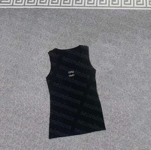 Wierzchołek kamizelki koszulki jogi przycięte najwyższej jakości koszulki Kobiety Dzianin Knitted Sport Tank Nowy koszulka 1152ess