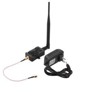 Roteadores 4W 4000mW 802.11b/g/n WiFi Wireless Amplifier Router 2,4GHz WLAN ZIGBEE BT Signal Booster com antena TDD