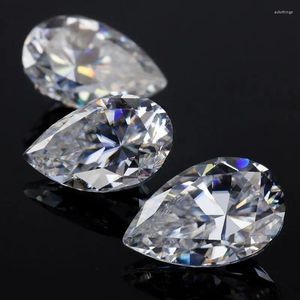 Diamantes soltos Moissanite diamante de alto grau Excelente pêra cortada 2,5 4mm Great Fire Stone para jóias Fazendo 10pcs muito