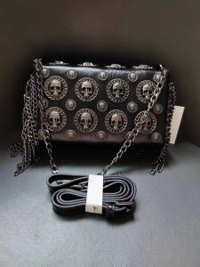 Sagns 2024 Halloween di alta qualità Christmas Punk Style Skull Borse Bag del Messenger Crossbody For Girls