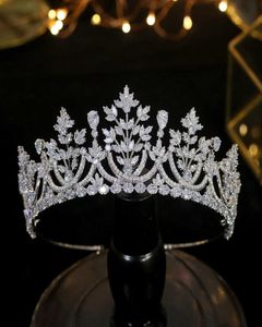 Tiaras и Corona Luxury Retro new Cubic Zircon Women039s Свадебные вечеринки аксессуары для волос головная ура