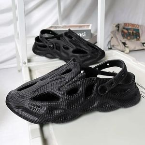 Summer Men tofflor Bekväm plattform utomhus sandaler clogs strand flip flops manlig inomhus hem glider badrumskor 240417