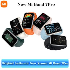 リストバンドオリジナルXiaomi Mi Band 7 Pro with GPSスマートブレスレット1.64 Amoledスクリーンブラッド酸素フィットネストレーカー防水MIバンド7Pro New