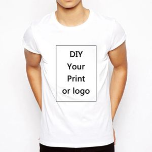 Customization Diy You Love Casual Man Tshirt White T Shirts Hipster T-shirts Harajuku Tee Men Tops Clothes Short Sleeve 240420