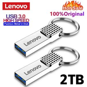 Enclosure Original Lenovo USB Flash Drive 2TB 1TB 512GB Metal HighSpeed Transmission Hanging Portable USB 3.0 Memory For Computer Laptop