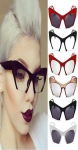 Donne sovradimensionali di occhiali Cateye Semi -telaio per occhiali per la moda per feste D8818788480