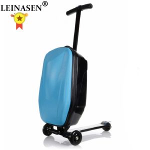 Bagaglio 100%PC Fashion 21 pollici Studenti Scooter Suitcase Boy Cool Trolley Case 3D Extrusione Business Travel Lage Box Box