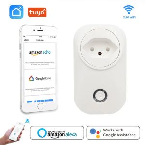 Plugs Schweiz Smart Plug WiFi Socket Swiss 16A 3500W Power Monitor Ch Outlet Tuya Life fungerar med Alexa Google Home