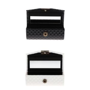 Fall 2st Pu Leather Lipstick Fase Holing Box With Mirror