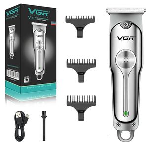 VGRヘアクリッパー充電式ヘアカッティングマシンコードレスヘアトリマー電気理髪室0mmメン用のカッティングブレードクリッパーv071 240408