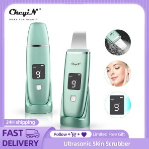 Инструмент Ckeyin Multifunction Ultrasonic Cleaner Scrian Scrubber EMS Face Face The Blackhead Поры с очисткой лиц по уходу за морщин