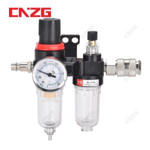 Purifiers Afc2000 1/4 Air Compressor Oil Water Separator Filter Regulator Trap Airbrush Pressure Reducing Vae