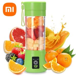 Juicers 380ml Wireless Juicing Machine Home Fruit Cup Mini Portable Juicing Cup USB Charging Small Juicing Machine 6 Blades