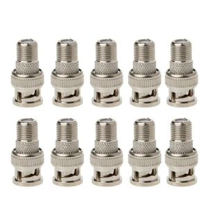 Set di 10 bnc maschio plug to f femmine jack coax connector adattatori per telecamere CCTV di ESCAM