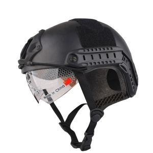 Hełmy Taktyczne polowanie na paintball Protecting Gear USMC MH Typ Fast Helmet z Goggles Army Hełmets Wojenne Airsoft strzelające hełm