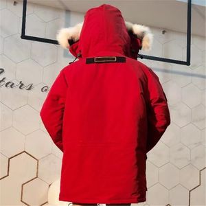 Schichten Winterjacke Designer Pufferjacke Park Herren glänzende Jacke Oberbekleidung Wolf Fell Kapuze Down Jacket Mantel Hiver Parka Kapuze Halten Sie Warm Down Mantel Puffermantel Frau S