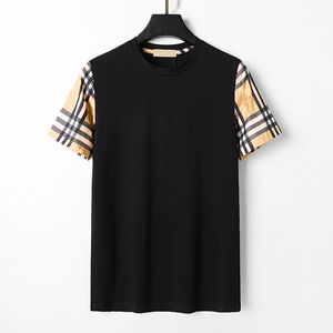 مصممين غير محددة رجال T Shirt B Tees Tees Tees Letter Shirt هندسة طباعة القطن غير الرسمي على الأكمام القصير.