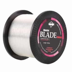 Acessórios Super Blade 1000m Nylon Fishing Line Mono Nylon Line 235 lb água salgada/água doce monofilamento Japão material super peixe linha