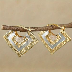 Dangle Earrings Korean Fashion Exquisite Luxury High Quality Geometric Triangle Women's Gift Banquet Jewelry