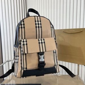 Backpack Crossbody Gepäck Tasche Tasche Reisebühne Frauen Handtasche Mode Plaid Muster großer Kapazität Rucksack Zipper243v