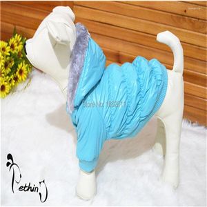 Abbigliamento per cani Abbigliamento invernale per cagnolini venduti giacca morbida vestiti per animali domestici blu rosa blu xs-xl