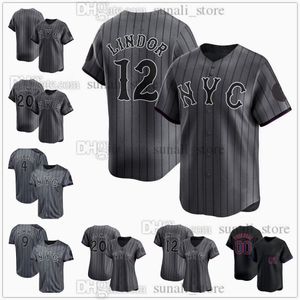 2024 City Connect Baseball Jerseys 4 Франциско Альварес 12 Франсиско Линдор 20 Пит Алонсо 9 Брэндон Ниммо 39 Эдвин Диас 1 Джефф Макнейл 22 Бретт Бати 18 Дэррил Клубника