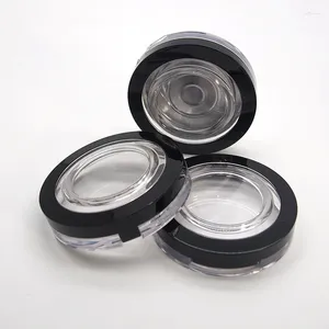 Storage Bottles 50pcs 60mm Plastic Empty Powder Case Box Face Makeup Blusher Cosmetic Container Wiith AL Pan