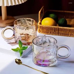 Wine Glasses European And American Style High-value Big Ear Mug Men Women Water Cup Thickened Heat-resistant Glass Coffee