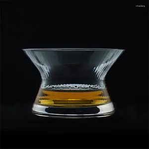 Kieliszki do wina Spinning kieliszek szczupły talia szerokie usta cień Zgrabny whisky kubek pierwszorzędny brandy snifter japońsko na miskę whisky kubek whisky