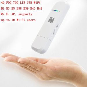 ルーターLDW931 4G USB WiFi Modem FDD TDD LTEルーターワイヤレスUSBネットワークホットスポットドングル付きSIMカード