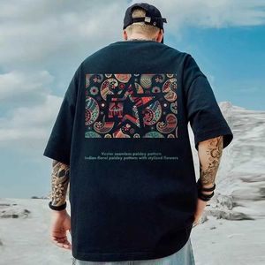 Мужские футболки M-8XL Men Fort Fashion Trend Comics Caleidoscope Print Print Men Slve Sm Slver Round Tops Y240420