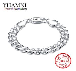 Yhamni Brand Fine Jewelry 100 925 Sterling Silver Bangles Armband For Men Classic Charm Armband S925 Stamped Men039S Armele9147523