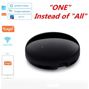 Управление туайским дистанционным управлением Tuya Wi -Fi для кондиционера для кондиционера Smart Home Blaster Инфракрасный универсальный дистанционный контроллер Alexa Google Home
