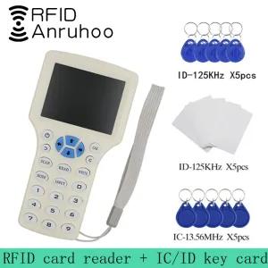 Controllo inglese 10 IC/ID Frequenza RFID Access Control Card Reader NFC Cryption Scher Writer Uid Chip Duplicatore Smart Key Coper