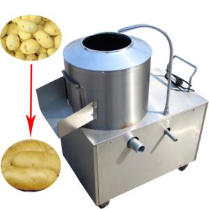 Bar Electric Potato Peeler Machine rostfritt stål Electric Automatic Potato Taro Ginger Peeling Machine kommersiell användning150220 kg/h