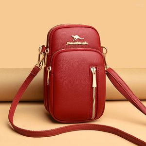 Abendtaschen 2024 Trendige Damen Schulter Crossbody Telefon Brieftasche Luxusdesigner Einfacher kleiner Frauen mobiler Taschenhandtaschen Münzbaus Geldbörsen