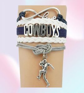 Multilayer Cowboys Letter Infinity Football Team Braided Bracelet Sports Bangle New 17635573