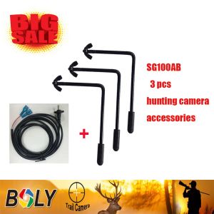 Kameror BolyGuard Hunting Accessories Fix till Tree 3PCS L Skruv Scouting Hunting Camera Power Cable 22Awg 1.46A 300V