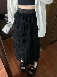 Skirts Alien Kitty Women Cake Slim High Waist All Match Autumn Office Lady Ruffles Chic Fashion Loose Work Wear Daily Gentle