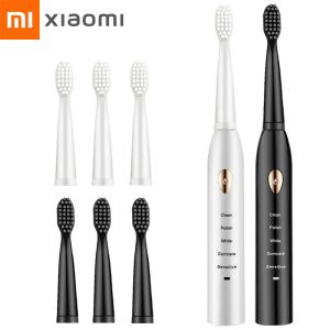 Teste Xiaomi Sonic Electric Scrofrota Electric Ultrasone Automatico Vibratore USB Spazzole per sbiancamento USB Spazzole di denti impermeabili