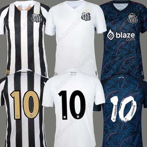 FC Santos Jersey 2024 Pele Neymar Jr Santos Shirt calcistico 24 25 Camisa Joao Paulo Sandry A.Morelos Soccer Jersey