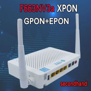 Routrar Original F663NV3A GPON EPON XPON 1GE+ 3FE+ 1 POTS+ WIFI ONU ONT English Firmware AC 2 Antenas Router Ont Modem